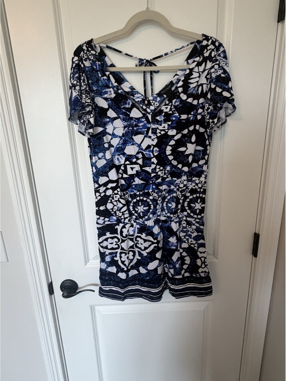White House Black Market Womens L Dress Summer Vacation Abstract Parties